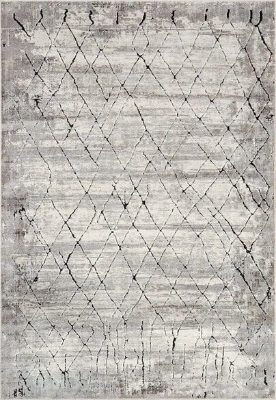 Dynamic Rugs SCOUT 1689-190 Ivory and Grey